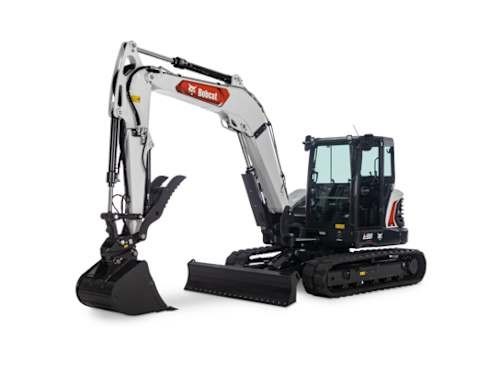 Bobcat E88 large excavator rental at RentX in Lindale TX for heavy duty construction and excavation in East Texas